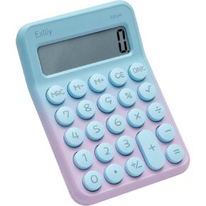 Pocket Calculator, Kids Calculator, 8 Digits Desktop Calculator, LCD Display, Small Calculator, Cute Calculator, Mini Calculator, Aesthetic Calculator (Gradient Purple, S 1 Pcs)