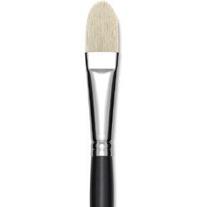 Utrecht Natural Chungking Pure Bristle Brush - Filbert, Size 12, Long Handle