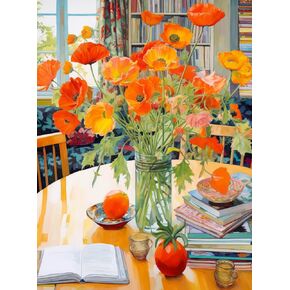 Cross & Glory - Rainbow Dahlia Delight - 1000 Piece Jigsaw Puzzle for Adults | Vibrant Flower Collection | Satin Finish | Challenging & Colorful Art