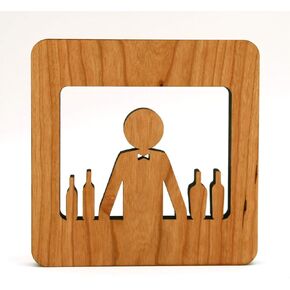 Home Bar Decor Trivet, Housewarming Gift, Mancave, Home Drink Maker