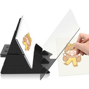 Optical Drawing Board, Portable Image Tracing Board for Phone and Tablets, Drawing Projector Light Copy Pad for Beginners Students Artists