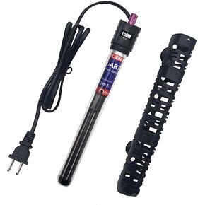Aquarium Heater 100W/300W/500W Fish Tank Heater Submersible Auto Thermostat Turtle Tank Heater 10-90 Gallon with Protective Sleeve and 3 Suckers