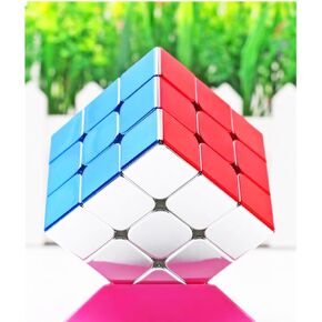 Cuberspeed Moyu Meilong 3x3x3 Reflective Metallic Mirror Reflective Stickerless Speed Cube 3x3 Metallic Magic Cube Puzzle Toys