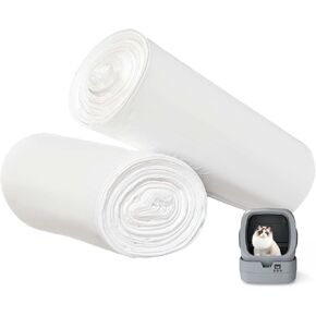 Duty Cat Litter Box Drawer Liners, Large garbage bag, 20 Count per Roll, 2 Rolls, Tear, Multi-Use for Cat litter box, Kitchen, Office, and Car Trash Can