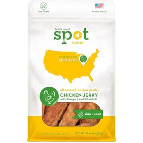 Spot Farms Chicken Jerky Healthy All Natural Dog Treats Human Grade For Skin And Coat 12 oz