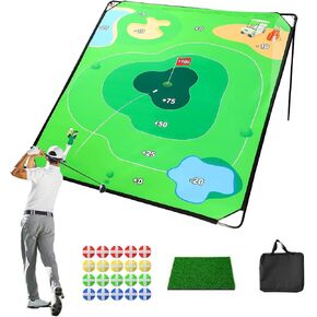لعبة Sjehome Golf Chipping Game ، 70 "X70" تلعب لعبة غولف لزجة خارج الهواء