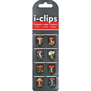 الفطر I Clips Magnetic Page Magners (مجموعة من 8 إشارات مغناطيسية)