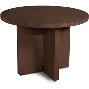 Safco Mayline Aberdeen Table, Mocha Laminate, 42"
