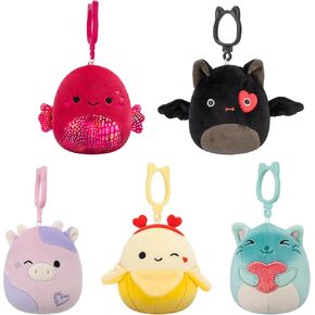 Squishmallows Original عيد الحب مقطع 5 عبوات-Jazwares Plush الرسمية (Clips) (Amazon Exclusive)