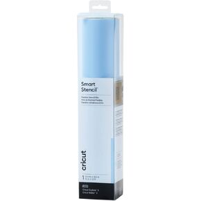 Cricut Smart Stencil Vinyl, Blue-12ft Roll (13"x144") -Perfect for Walls, Glass, Wood & Canvas-Compatible Maker & Explore Machines, Clear