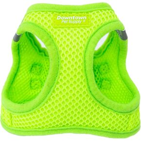 Downtown Pet Supply Step in Dog Harness for Small Dogs No Pull, Medium, Dinosaur - Adjustable Harness with Padded Mesh Fabric and Reflective Trim - Buckle Strap Harness for Dogs
