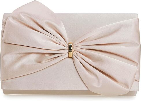 CHARMING TAILOR Satin Bow Formal Bag Women Evening Purse Elegant Clutch Handbag Wedding/Prom/Party in Saudi Arabia