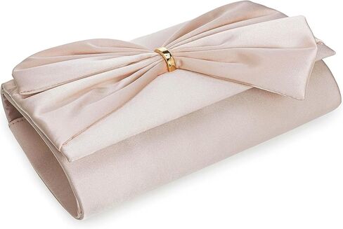 CHARMING TAILOR Satin Bow Formal Bag Women Evening Purse Elegant Clutch Handbag Wedding/Prom/Party in Saudi Arabia