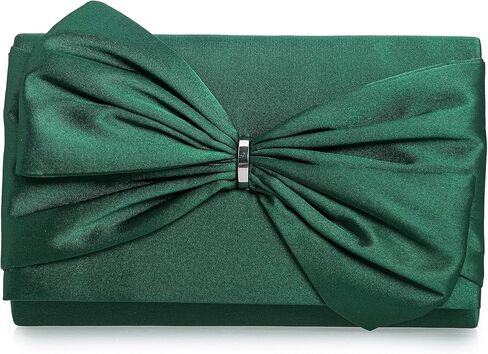 CHARMING TAILOR Satin Bow Formal Bag Women Evening Purse Elegant Clutch Handbag Wedding/Prom/Party in Saudi Arabia
