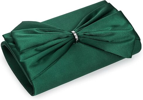CHARMING TAILOR Satin Bow Formal Bag Women Evening Purse Elegant Clutch Handbag Wedding/Prom/Party in Saudi Arabia