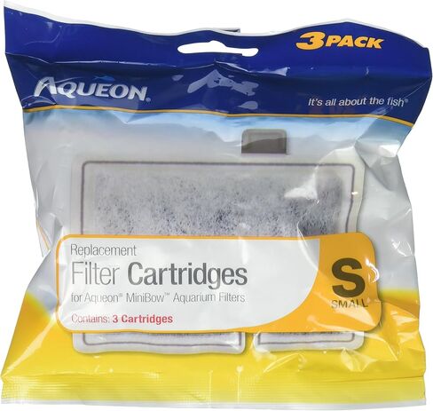 Aqueon Aquarium Fish Tank Replacement Filter Cartridges Small-3 Pack, 1.4 oz, Clear in Saudi Arabia