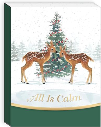 Punch Studio Woodland Deer Holiday Pocket Notepad (50557) in Kuwait