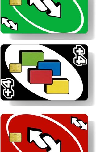 2Pcs Reverse Credit Card Skin in Red Green And 1Pcs +4 Credit Card Sticker to use as Credit Card Skin - Debit Card Sticker for use as Debit Card Skin - Card Stickers for Debit Cards - Debit Card Cover in Kuwait