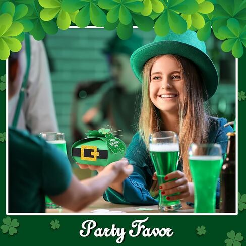 Janlaugh 24 PCS عيد القديس باتريك صناديق شامروك التعامل in Kuwait