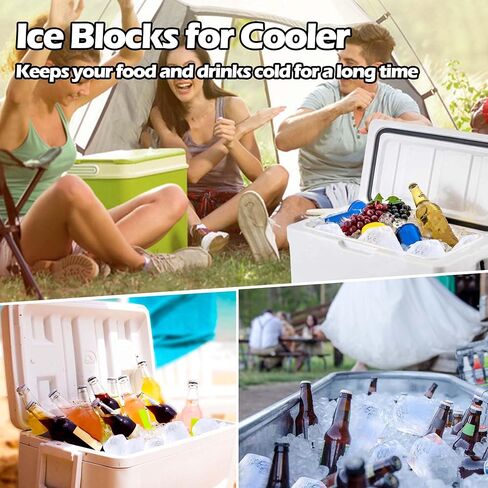 XANGNIER Extra Large Ice Block Mold,4 Pack 9.4lbs Ice Cubes for Cold Plunge or Coolers,Reusable Silicone Ice Molds for Ice Bath Chiller,Big Ice Tray in Saudi Arabia