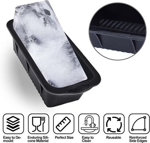 XANGNIER Extra Large Ice Block Mold,4 Pack 9.4lbs Ice Cubes for Cold Plunge or Coolers,Reusable Silicone Ice Molds for Ice Bath Chiller,Big Ice Tray in Saudi Arabia