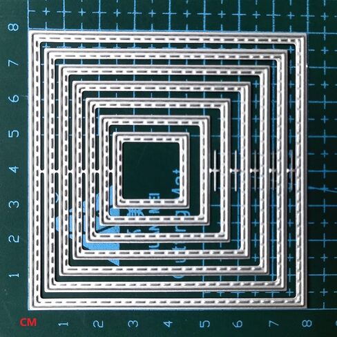 Cutting Dies Handmade DIY Paper Cards Album Decoration Stencils Template Embossing for Card Scrapbooking Craft (Square-Self) in Saudi Arabia