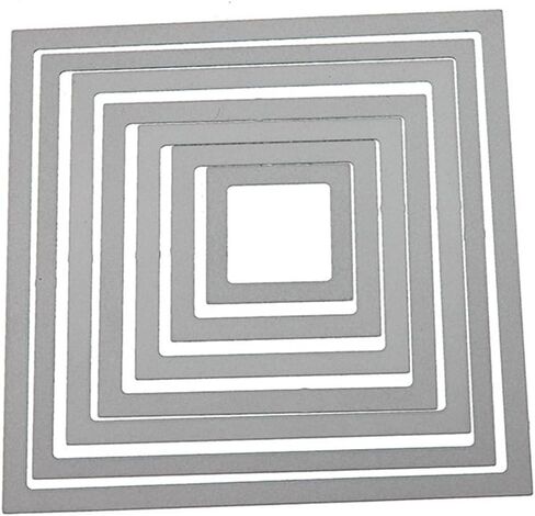 Cutting Dies Handmade DIY Paper Cards Album Decoration Stencils Template Embossing for Card Scrapbooking Craft (Square-Self) in Saudi Arabia