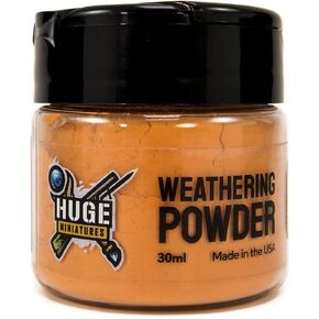 Weathering Powder, Orange Rust Pigment for Model Terrain Scenery and Vehicles by Huge Minis - 30ml Flip-Top Container