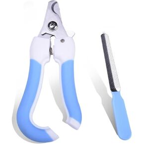 Cat Nail Clipper & Dog Dail Clipper ، شفرة حادة ، مع حارس أمان- تجنب تجاوز قطع الأظافر الحيوانات الأليفة ، ثلاجة أظافر الحيوانات الأليفة المهنية (الأزرق)