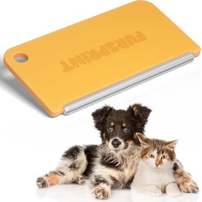 Mini Pet Hair Removal Tool: Pocket-Sized Dog Hair Remover and Lint Remover with Any-Fabric Edge - Pocketable Dog & Cat Hair Remover for Clothes, Tight Spots, & Car Interior