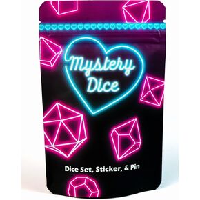 1985 Games Sweetheart Dice, Set of 7 Polyhedral Dice, Wide Range of Patterns, Gaming Dice, Suitable for Role Playing, Table Games (Sweetheart Pack of 1)