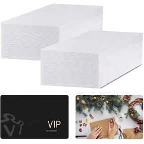50 Pcs Sublimation Business Cards Blanks,Can Transfer Any Picture and Text in the Computer on them.86 x 54 mm(0.24mm Thickness)
