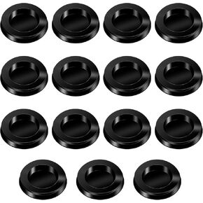 15 PCS Piggy Bank Plug ، القطر الخارجي: 26 مم/1 "القطر الداخلي: 24 مم/0.9" Piggy Bank Stopper Rubber Box Pluge Round Piggy Bank Cover Cover Black Rubber Money Scip Plug Multi Guph