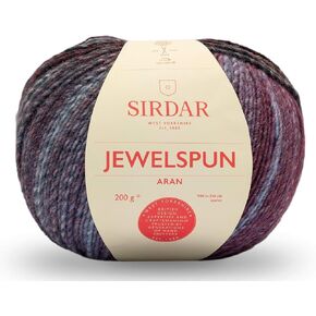 Sirdar Jewelspun Aran ، Nordic Noir (842) ، 200g
