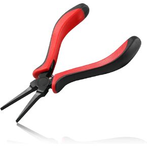 5 Inch Flat Nose Pliers Smooth Jaw, Jewelry Beading Pliers Thin Flat Nose for Jewelry Making, Handcraft Making, PCB Board Repairing