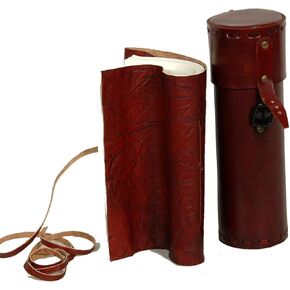 Leather Journal Handmade Work Design New Embossed Leather Box Cover Vintage Daily Notepad Unlined Paper Sketchbook & Writing Notebook 7 x 10 Inch