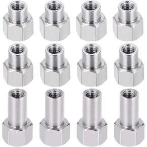 12Pcs 2/3/5mm Long Wheel Nuts M2 for Axial AX24 SCX24 1/24 RC Crawler Car Upgrade Parts
