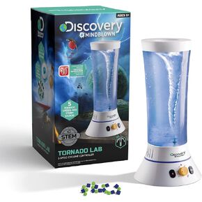 Discovery #Mindblown Tornado Lab ، وحدة تحكم الإعصار ذات 5 سرعات ، مجموعة أنشطة التعلم التعليمي ، لعبة متعة ومثيرة ، تجربة STEM للأولاد ، البنات ، الأطفال الذين تتراوح أعمارهم بين 6 سنوات