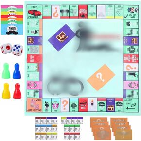 Adultopoly Board Games, Adultopoly Couple Game Card Board Game, Couple Games Card Board Game Props, Couple Adult Opoly Board Game, Date Night Couple Games (1 Set)