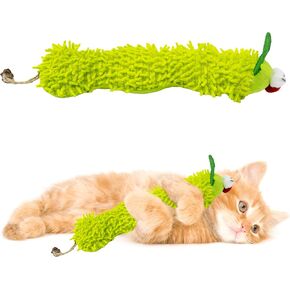 1 حزمة ألعاب النعناع البري ، ألعاب الوسائد الناعمة للقطط ، ألعاب Caterpillar Catnip ، ألعاب Kicker Cat Interiact