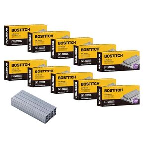 Bostitch Office Premium Standard Staples, 1/4" Length, High-Carbon Steel, 5000 Per Box, 5-Pack