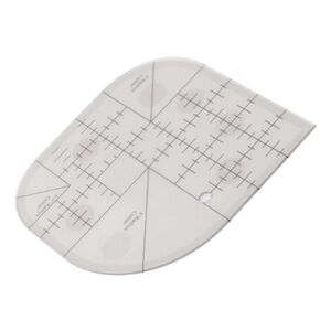 Quilting Rulers, 6 * 6in Acrylic Sewing Templates Ruler, Curved Ruler for Making Placemats Tablecloths and Rounded Corners of Quilts