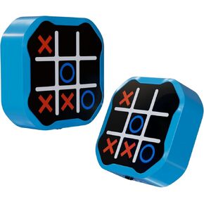 3 in 1 Electronic Tic Tac Toe Game, Handheld Digital Tic Tac Toe Bolt Game with Silent Mode, Portable Learing Toy Gift for Kids & Adults, Blue (One Pack)