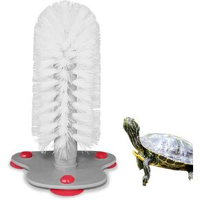 Turtle Brush with Suction Cup for Aquatic Turtle Tank, High Suction Power Turtle Scrub Brush, Essential Aquarium Cleaner and Turtle Scratcher for Tank, Turtle Tank Accessory
