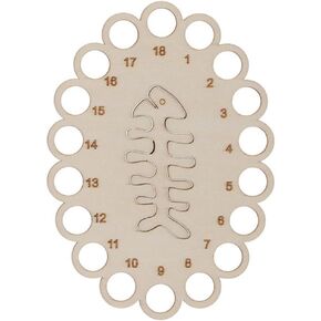 10Pcs 18 Positions Wooden Embroidery Floss Organizer Oval Cross Stitch Thread Sorter Holder Card Keeper Winding Plate Board Storage Tool for DIY Craft Sewing Needlework Accessories Supplies