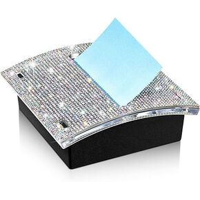 1PCS Self Stick Note حامل وسادة مع تصميم الراين ، 3 × 3 بوصات ، ملاحظات لاصقة منبثقة ، حاوية ملاحظة ، مثالية للمكتب ، المنزل والفصول الدراسية (AB Rhinestone)