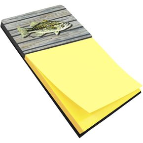 Caroline's Treasures Fish Bass Small Mouth Refillable Sticky Note Holder or Postit Note Dispenser, 3.25 by 5.5", Multicolor