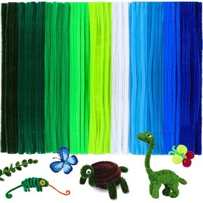 200 Pcs Pipe Cleaners Bulk, Green Pipe Cleaners, Pipe Cleaners for Crafts, Pipe Cleaners Chenille Stem, Pipe Cleaners Set for Pipe Cleaners DIY Arts Crafts Decorations