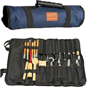CADEAGO Wood Carving Tools, Complete Wood Carving Kit with Whittling Knives, Quality Blades, Ergonomic Handles, Compact Organizer, Protective Sheath, Wooden Blocks, Safe & Durable