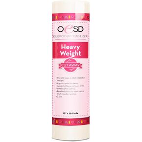 OESD Heavy Weight Cut Away Embroidery Stabilizer 10" x 10 Yd Roll